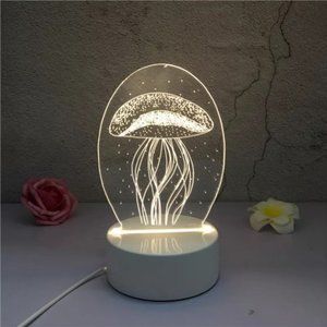 3D LED Jelly Night Light Illusion Lamp